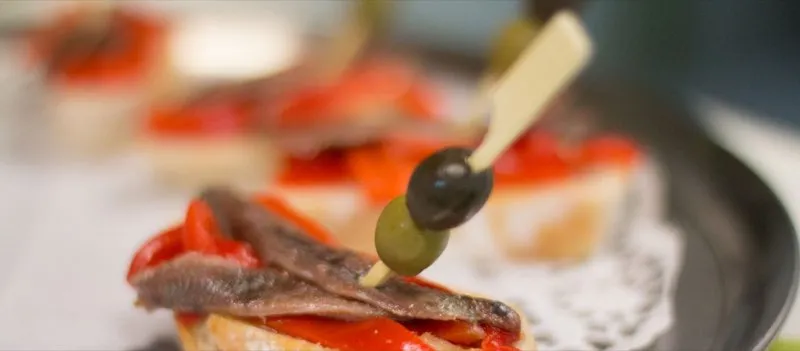 Montadito mit frischen Zutaten